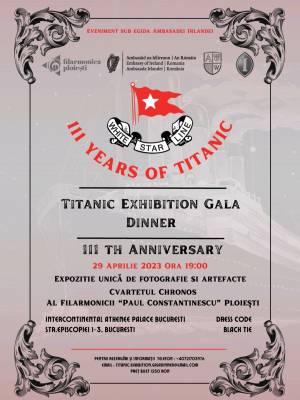 111  YEARS OF TITANIC - TITANIC EXHIBITION GALA DINNER